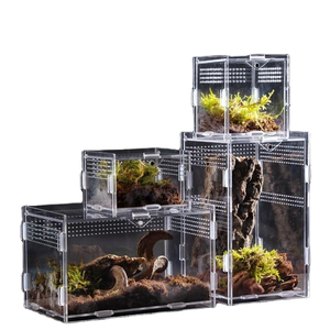 High Quality Eco-Friendly Acrylic Reptile Enclosure Assembly Type Terrarium Cage
