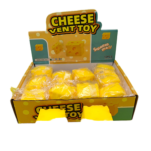 OEM Rubber Animal Squeeze Cheese Cube