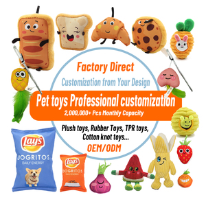 Manufacturer Tough Durable Cute Design Printed Stuffed Interactive Squeaky Dog Chew Toys Brazil