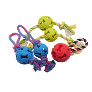 Rubber Ball Dog Toys Treat Dispenser