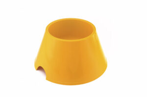 Cocker Spaniel plastic dog bowl with high tapered sides