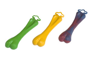 Large scented rubber dog bone