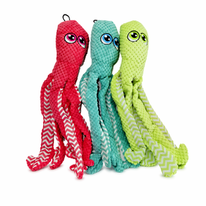 Octopus Shape Plush Dog Toy