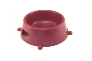 Bowl 2 plastic dog bowl with anti-skid rubber feet